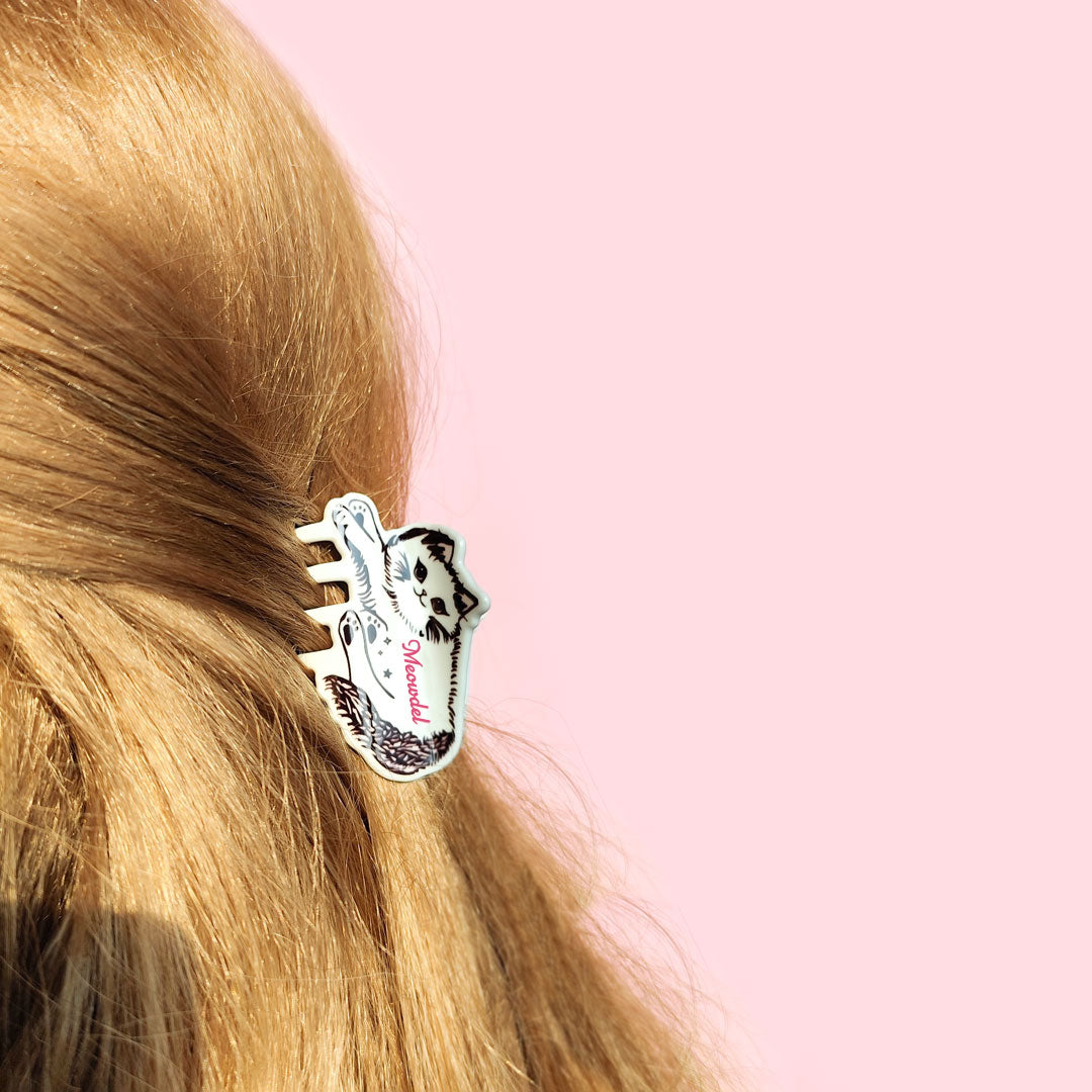 Baby Meowdel Mini Claw Clip