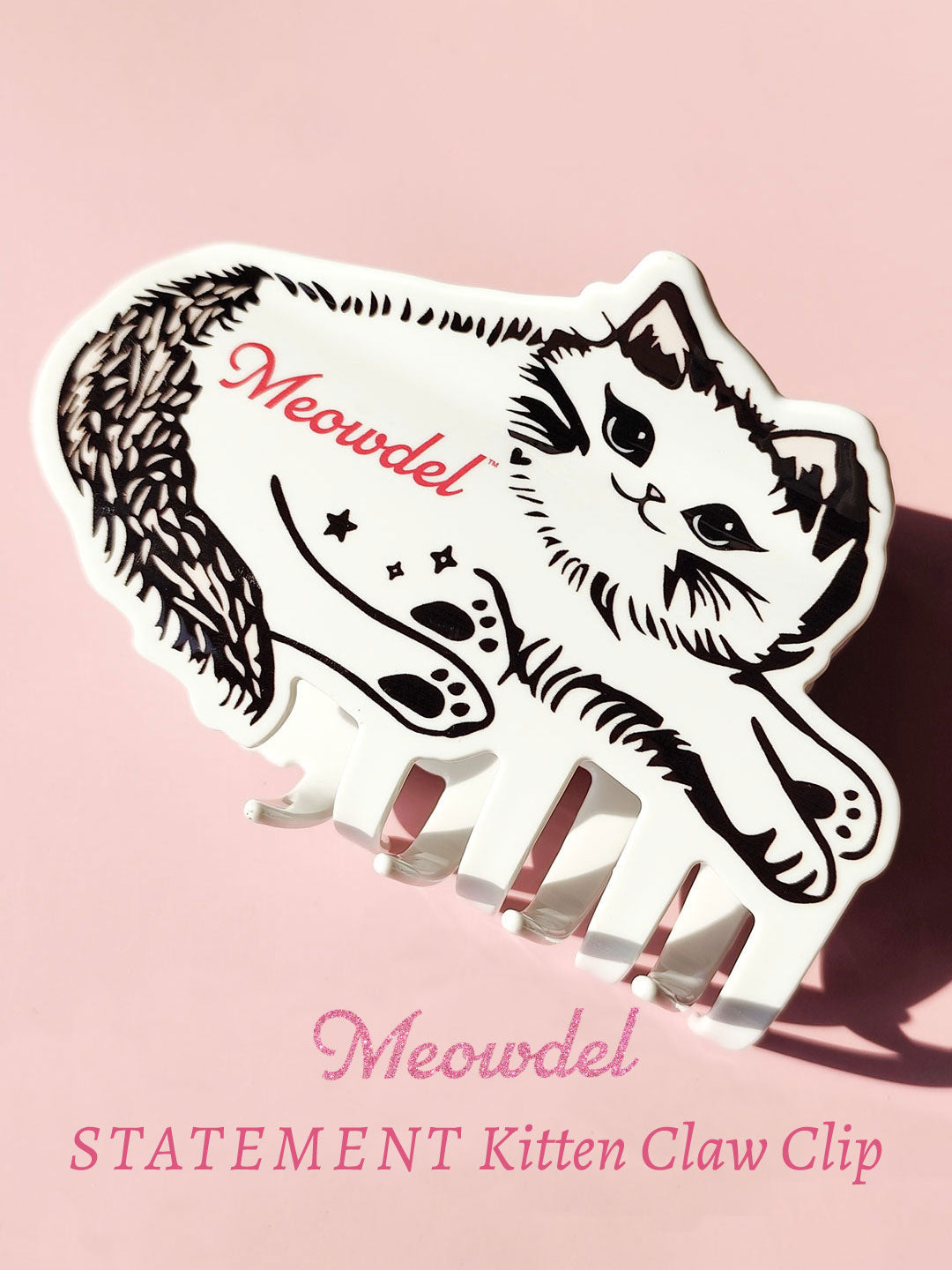 Meowdel Statement Kitten Claw Clip