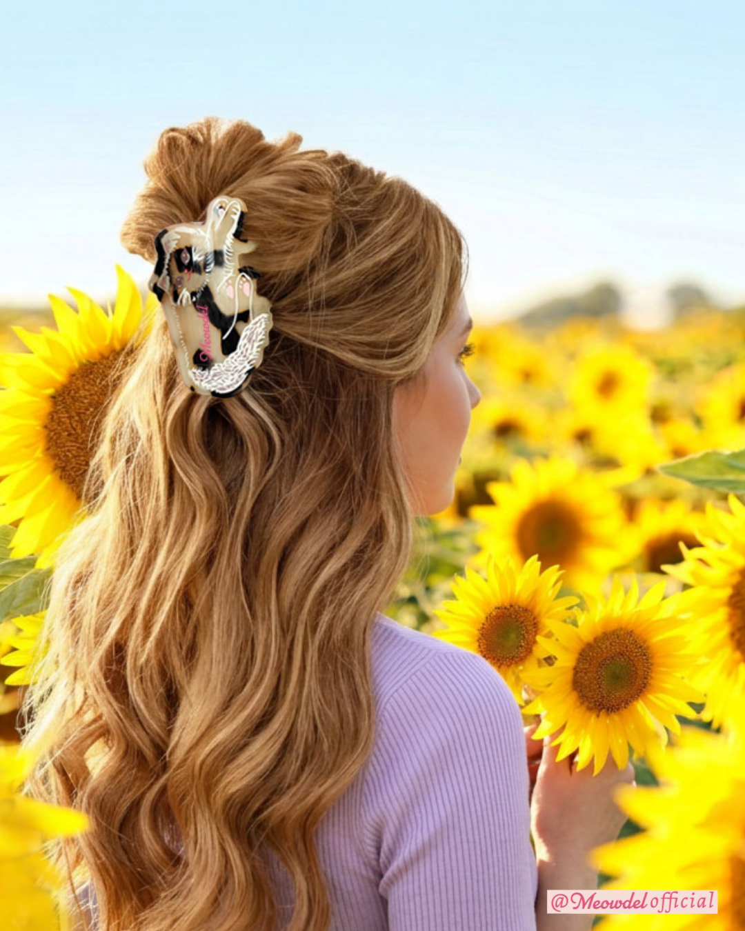 Tortoiseshell Meowdel Kitten Claw Clip