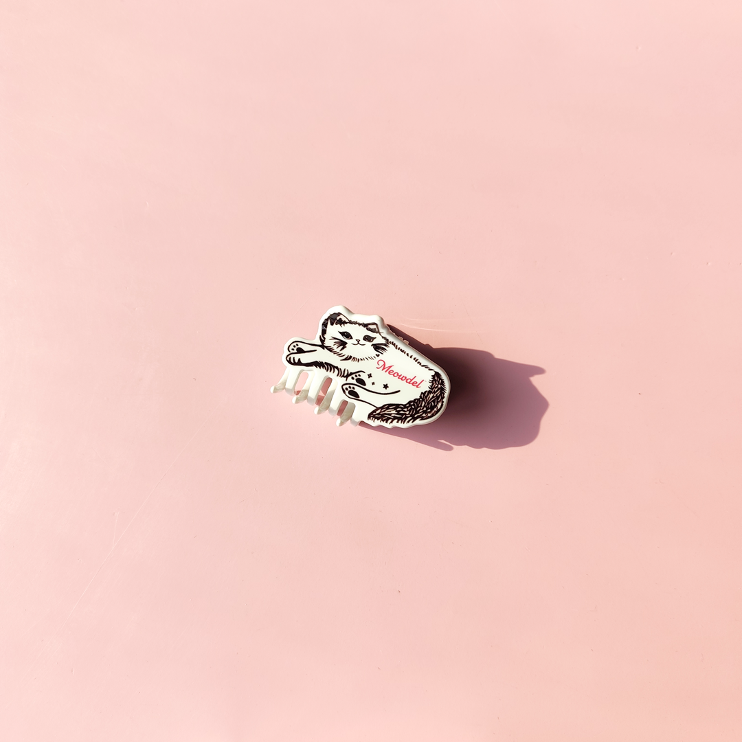 Baby Meowdel Mini Claw Clip
